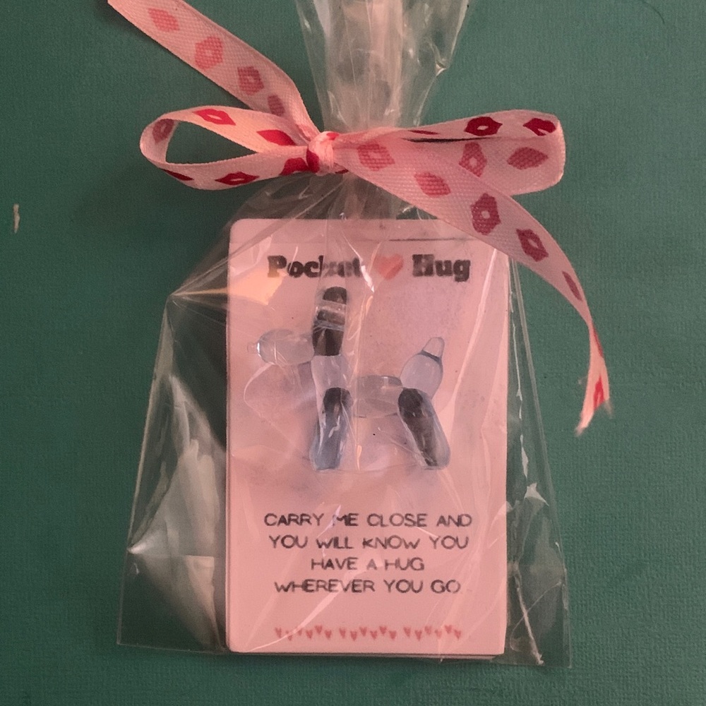Pocket Hug Mixed Media Art with Ribbon